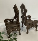 Set Of 2 Barnes   Noble Heavy Cast Metal Chair Design Bookends     Nib