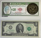 Great Gifts - 2017 2 Dollar Bills  1  First Notes -  high Quality  Uncirculated
