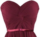 Women s Formal Strapless Lace Up Back Bridesmaid Long Evening Gown Prom Dress
