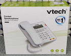 New Vtech Landline Corded Speakerphone Home Office Desk Wall Large Display White