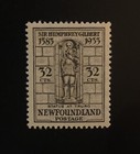 Stamps Canada Newfoundland Sc225 32c Grey Gilbert Statue 1933  See Detail 