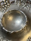 Arthur Court 14 Inchchip And Dip Tray 2001 Cast Aluminum Grape Vine As Is Read