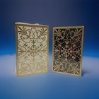 Vintage Stancraft Double 2x Deck Playing Cards Sealed Nos Black Gold Nu-vue Zf
