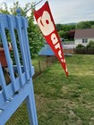 Vintage Garcia Fishing Reel Advertising Banner 63  X 18  Red   White Design 