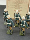 King   Country Early Glossy Camel Corps W rifles  Lg   12 Pc Blue Boxed  Set Mib