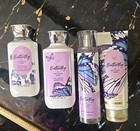 Bath   Body Works Butterfly Shower Gel  Mist  Cream    Lotion 4 Pc Gift Set 