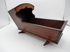Antique Mahogany Dovetailed Hooded Doll s Cradle Yarmouth Mass  Provenance 1820