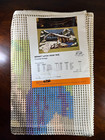 Vintage Bernat Latch Hook Rug Kit - Covered Bridge Scene - Rug Pattern No  3381