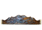 18 Th C Scroll Leaves Wood Carving Pediment Antique French Architectural Salvage