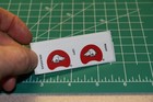 Arkansas Razorbacks 1990 s Football Gumball Helmets  diecut Decals Only  Rare