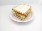 Jo Anne Marquardt Jam Inc Ceramic Deli Sandwich Meat Cheese Tomato Coaster Set