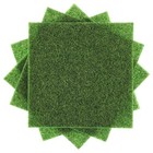  4 Packs Fake Decor For Crafts  6 X 6 Inches Artificial Garden For Dollhouse 