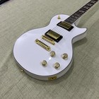 Electric Guitar Goledn Hh Pickup Rosewood Fretboard Mahogany Body Alpine White