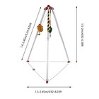 Confined Space Tripod Kit 1800lb Winch W 5 2ft-8ft Adjustable Legs Rescue Tripod