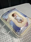 Baby Lounger Newborn Nest 100  Cotton  Portable Infant Floor Seat  Reversible