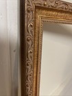 Vtg Victorian Era Fits 16    X16    Picture Frame Ornate Gold Floral Leaf Relief