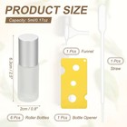6 Pcs Glass Roller Bottles  5ml 0 17oz Essential Oil Bottle  Frosted Transparent