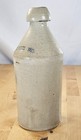 Wl Jones 1872 Cobalt Decorated Quart Salt Glazed Stoneware Beer Bottle