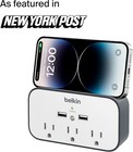 Belkin Oem Wall Surge Protector 3 Outlet 2 Usb Ports Mount With Premium Protect