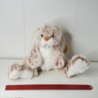 Melissa   Doug Burrow Bunny Plush Stuffed Animal Beige Brown White 10  Tall New