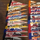 Vintage Mlb Baseball Mini Pennants 9  Lot Of 25 Indians Phillies Red Sox Expos