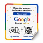 Nfc Google Review Sticker - Boost Customer Feedback With Tap   Scan Qr - No A   
