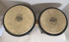 Latin Percussion Cp Wood Bongos Natural Black Traditional Rim Hand Crafted Lp