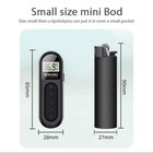 Mini Black Portable Pocket Digital Lcd  Fm Radio Stereo Receiver W earphones