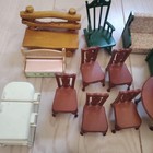 Sylvanian Families Early Vintage Furniture Bundle Rare 1987 Bed Epoch From Japan