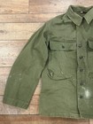 Vtg Ww2 Harringbone Twill Military Jacket Hbt Shirt Jacket Size 36r