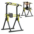 Power Tower Dip Station   Pull Up Bar - Adjustable Height Home Gym Fitness