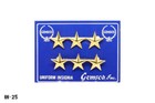 Pair Lieutenant General   3 Star Pins   Gold Tone   Gemsco Usa   New