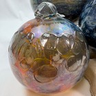Vintage Hand Blown Art Glass Witch Ball Lot 3 Pcs Yard Decor