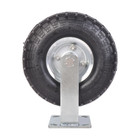 10  Pneumatic Air Tire Wheel 2 Rigid   2 Swivel Farm Cart Hand Truck Large 4pcs
