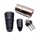 4 Pack  Xlr 3-pin Male   Female Audio Mic Microphone Cable Connector Plug