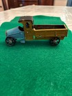 Antique 5 Inch German Tin Penny Toy Open Cab And Open Bed Truck With Driver