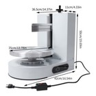 Display Smooth Cream Adjustable 4-12   Birthday Cake Decorating Machine White