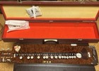 Vintage Taisho Koto 13-string Yuzuki With Red Case  Wooden  Decorative Kk2