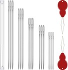 Long Sewing Needles  15 Pcs   5 Sizes Stitching Hand Needles    