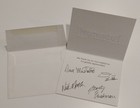 Signed Megadeth Band Appreciation Thank You Card Youthanasia 1995  Rare Mustaine