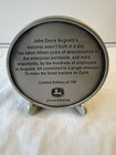 John Deere 1991-2006 Pewter Dedication Medal  Original Agriculture Advertising