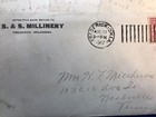 Frederick Ok 1917 Personal Letter   Envelope Mentions War S s Millinery Store