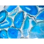 Large Framed Blue Agate Crystal Shadow Box   Mineral Wall Art   30x15