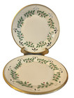 Lenox Plates Dimensions Holly Berries Cutouts Serving Dessert Cookie 9 25 