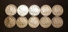  5 Face Value 10 Coins 90  Silver Dollars Walking Liberty Mix Dates   Lot  1