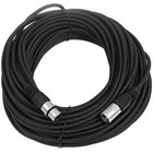 2 Pack Of 100 Ft Black Xlr Microphone Cables Pa dj Mic Cords
