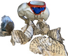 Vintage Porcelain Elephant Pin Cushion Original Paper Stuffing Sawdust - Japan