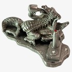 Rawcliffe Pewter Coffee Dragon  - Vintage Vtg Figure Figurine Statue Statuette