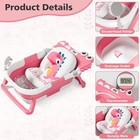 Floating Cushion   Drain Hole  Portable Travel Infant Bath Tubs For Newborns