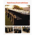 Uimoso 30pcs Black Stretch Spandex Chair Covers For Weddings Parties  And Dining